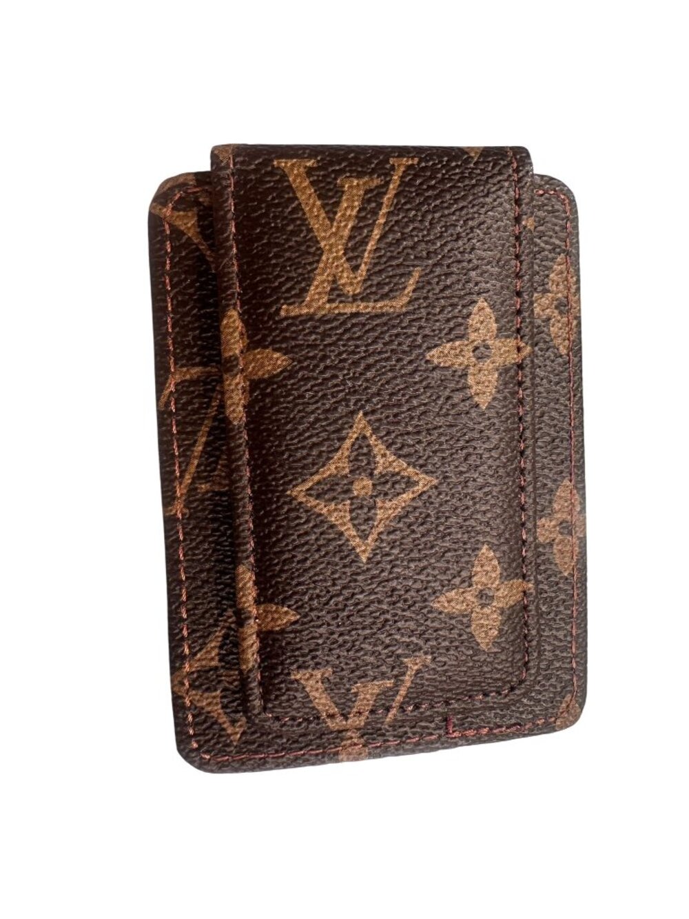 Louis Vuitton Monogram Canvas Card Holder Wallet Clip Flap Closure Accessories